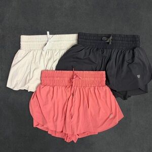 Women's Casual Shorts - Black, White, Pink
